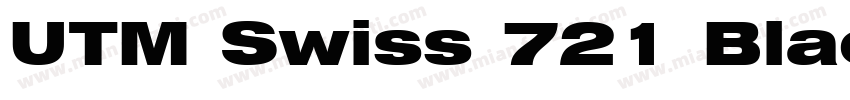 UTM Swiss 721 Black字体转换